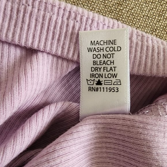 Active Basic Women's Ribbed Lilac Tank Top Like New - Picture 5 of 7